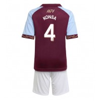 Aston Villa Ezri Konsa #4 Domaci Dres za djecu 2025-26 Kratak Rukav (+ Kratke hlače)
